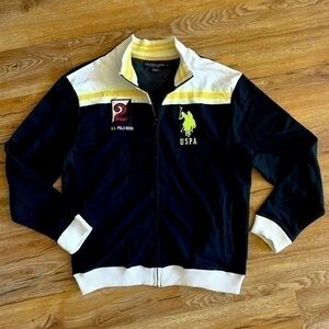Us polo assn full zipper casual sweater for men